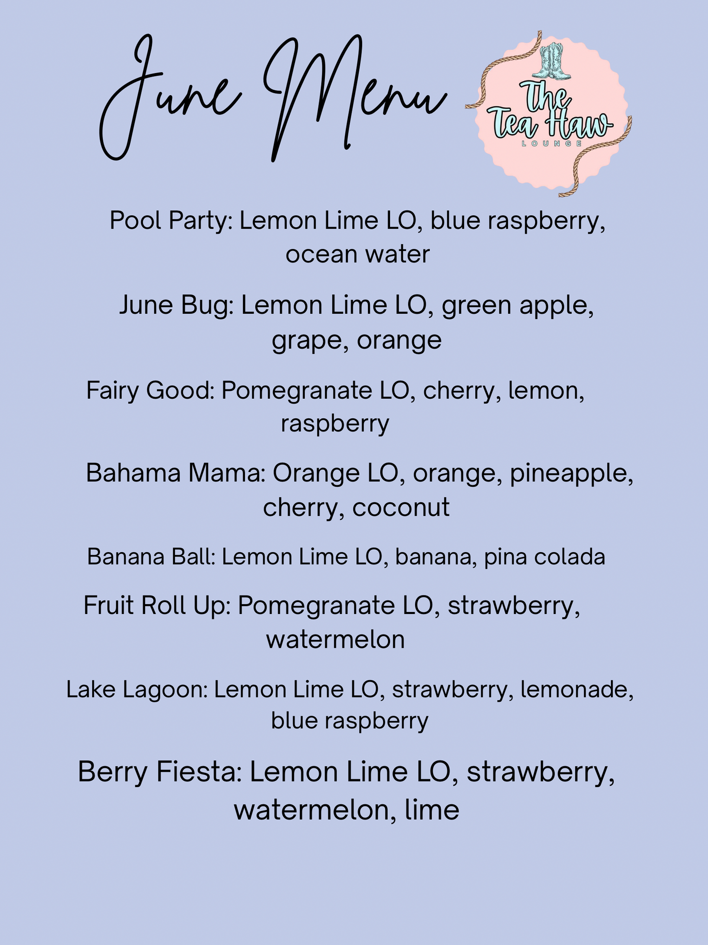 June Menu
