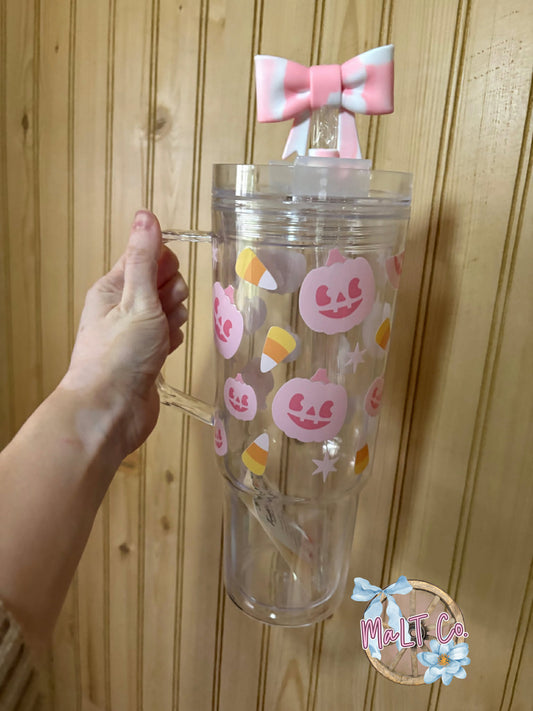 Pumpkin Candy Corn Tumbler